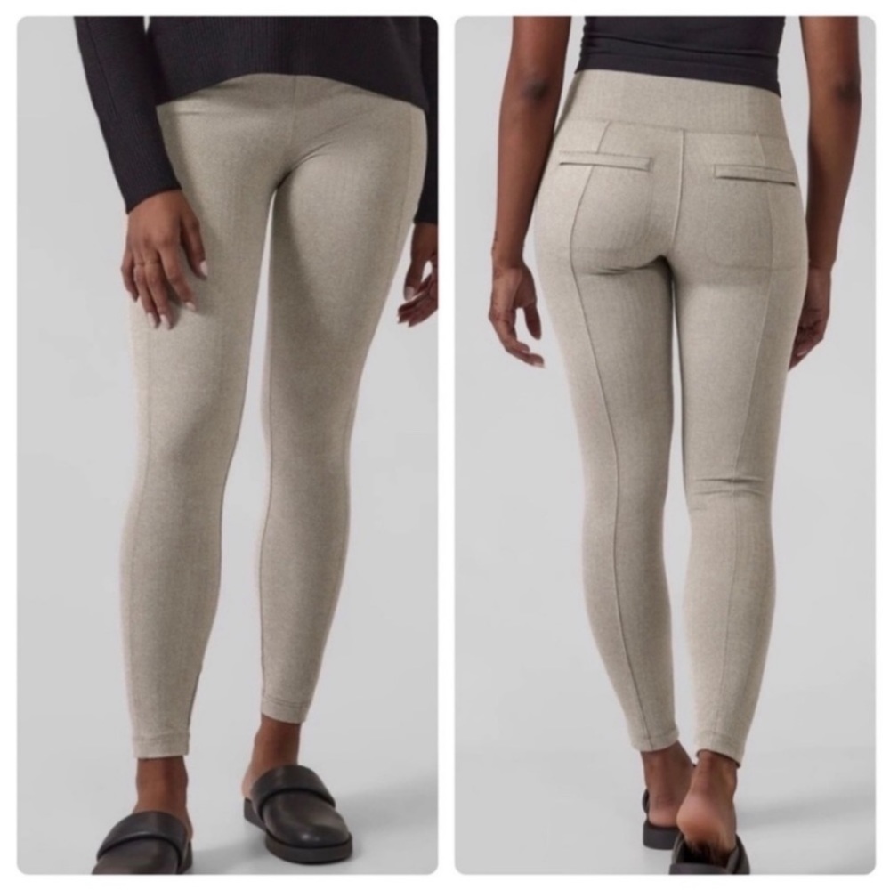 Athleta Delancey Herringbone Tight Leggings Size Large